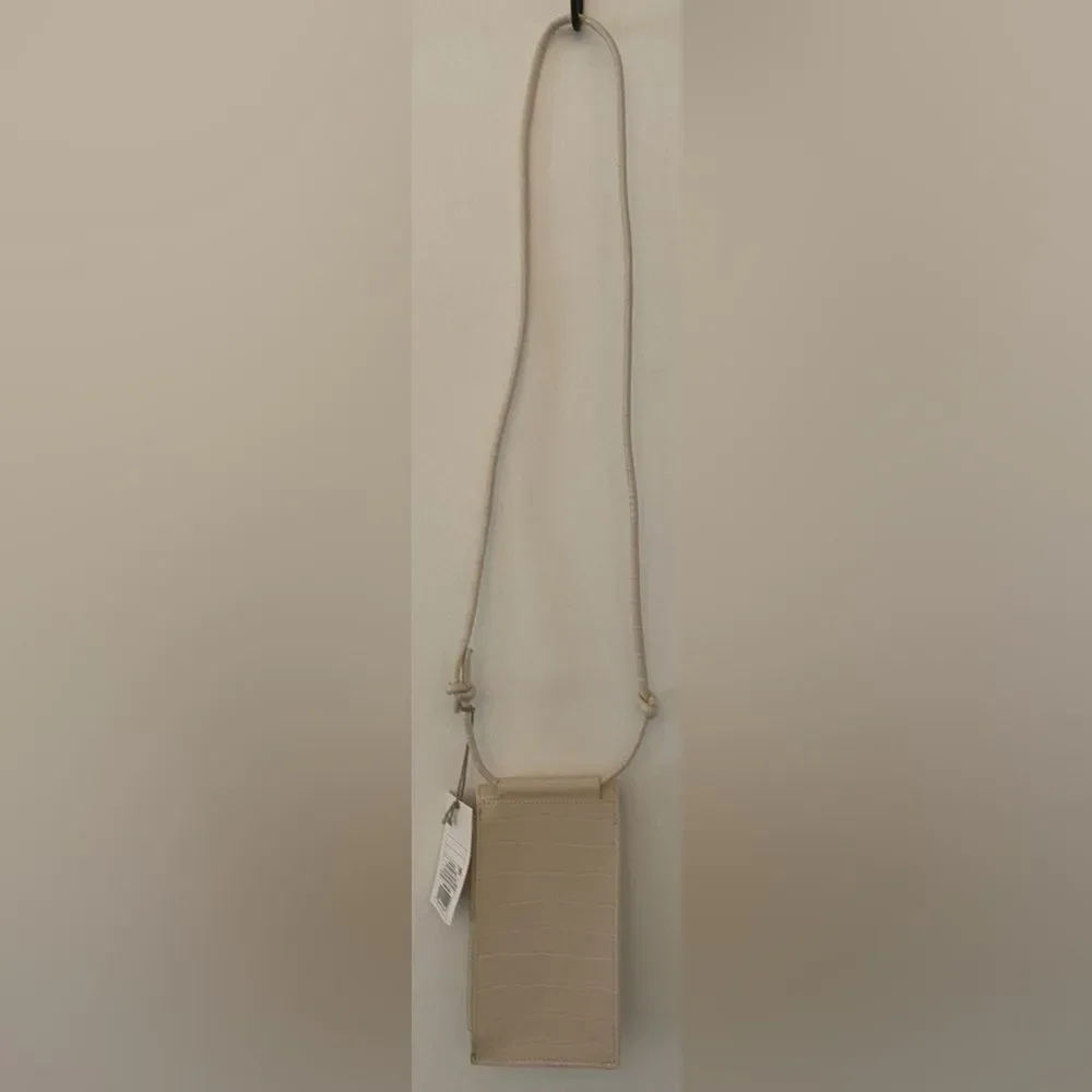 A New Day White Cellphone Crossbody Bag NWT